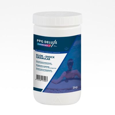 Klor granulat hurtigtvirkende 1 kg - SPA Stabiliseret hurtigvirkende klor