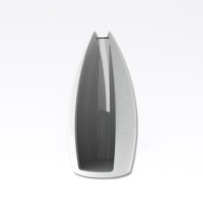 Harvia Tulipe Spa-Modul, uden beklædning Polystyren, vandresistent, 125x250.0cm